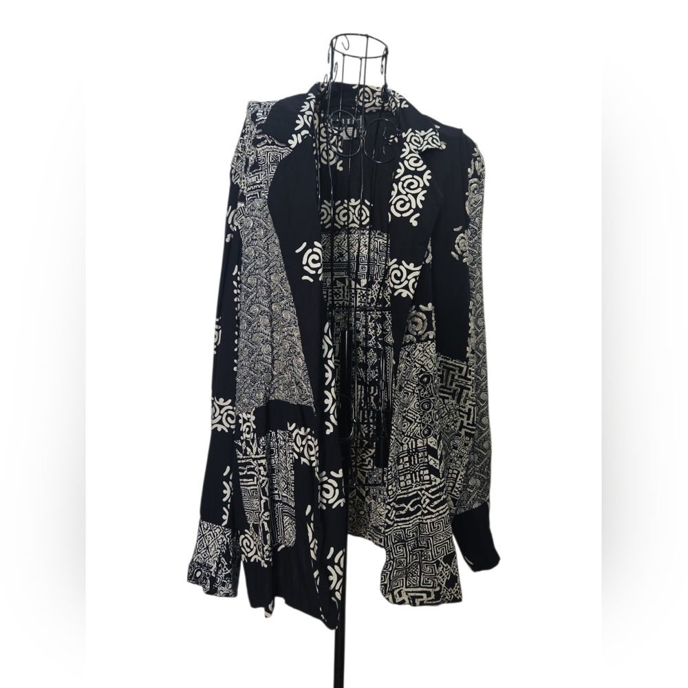 Vintage Lightweight Beaded Embellished Open-Front Jacket
